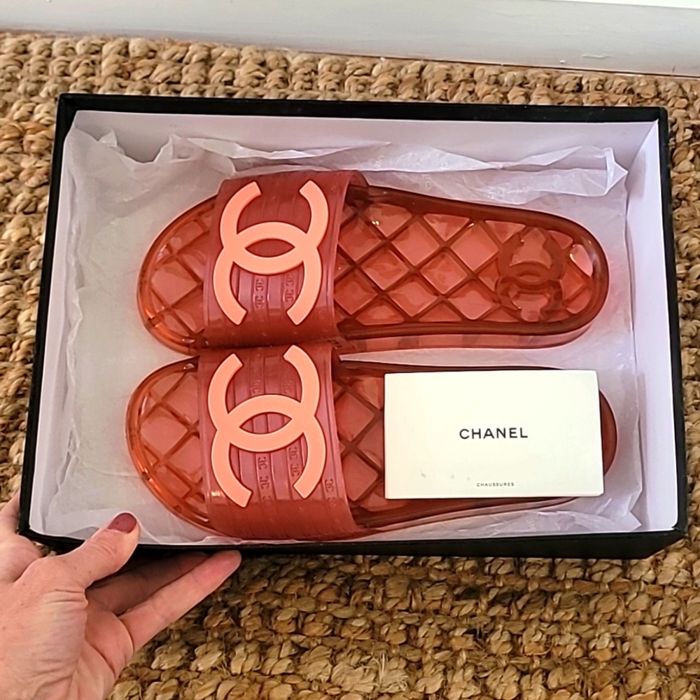 Chanel Jelly Pool Slides - Sandals - Mules
